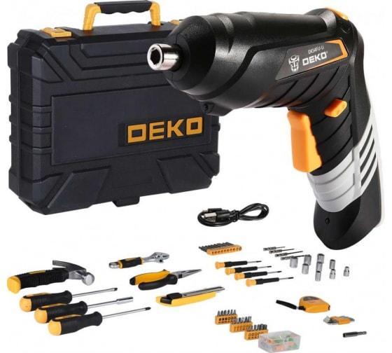 Аккумуляторная отвертка DEKO DKS4FU-Li в кейсе